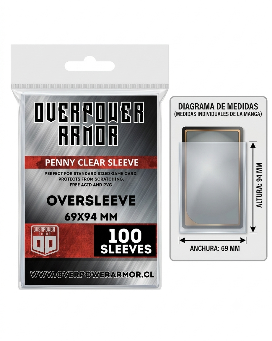 Protectores Penny Sleeves - OverSleeves 69x94